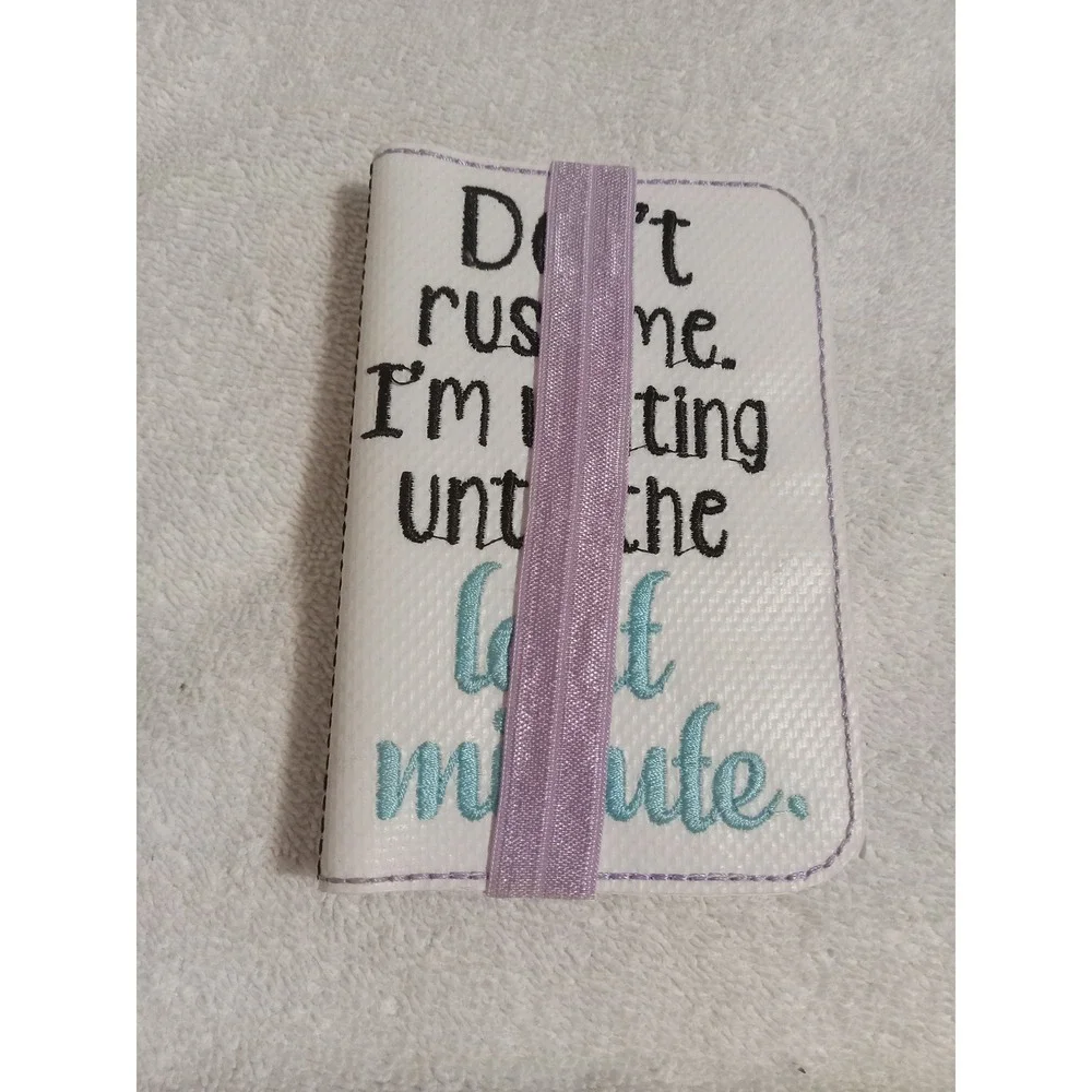 Funny‎ Don't Rush Me Waiting Last Minute Small Notebook Journal Gift Idea